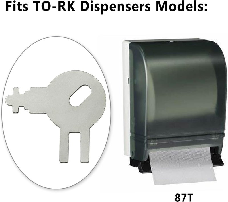 gradora 1PCS Dispenser Key Replacement for to-rk Paper Towel Dispensers 70WM1 83TR 87T Models Fits Von Dr-ehle Pal-mer Dispensers - Image 4